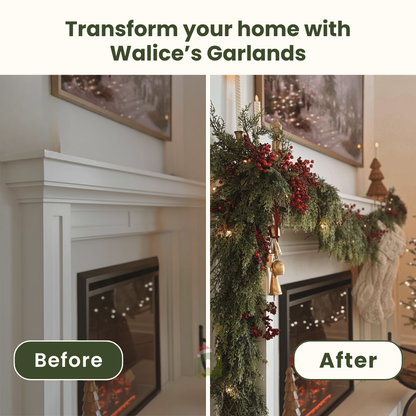 ⛄ 2025 Ultra-Real Cedar Luxe Garlands 🎅 Transform Your Home Into a Cozy Holiday Wonderland 🎄