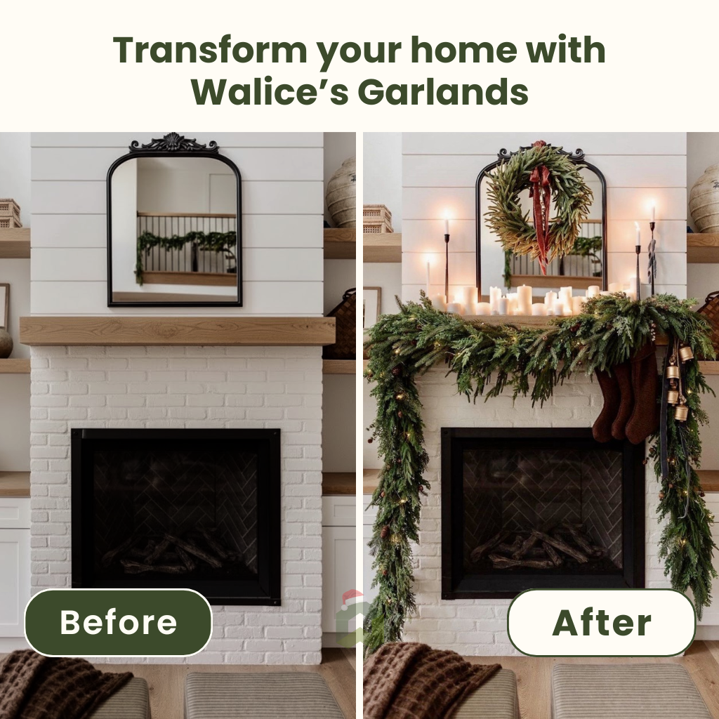 ⛄ 2025 Ultra-Real Cedar Luxe Garlands 🎅 Transform Your Home Into a Cozy Holiday Wonderland 🎄