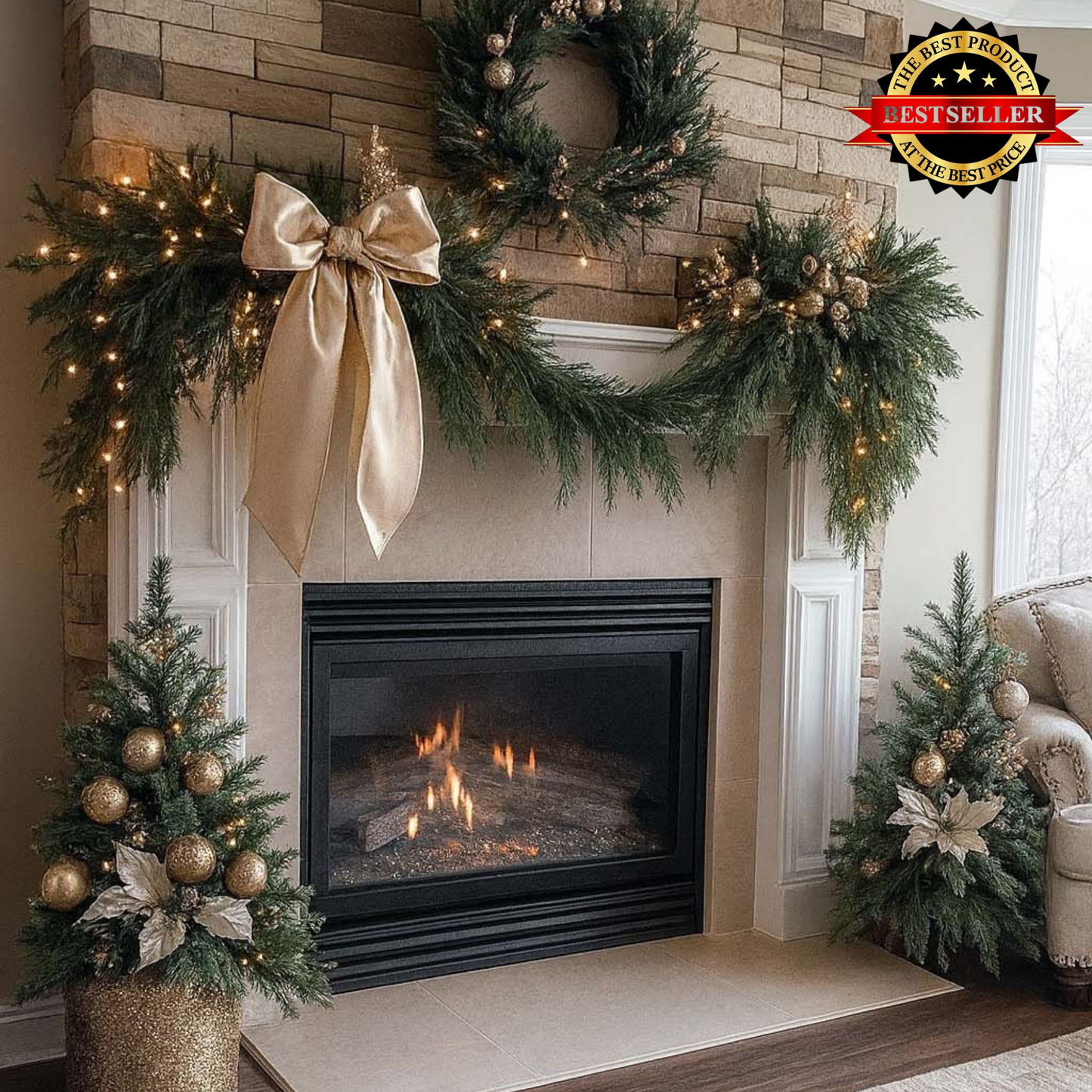 ⛄ 2025 Ultra-Real Cedar Luxe Garlands 🎅 Transform Your Home Into a Cozy Holiday Wonderland 🎄