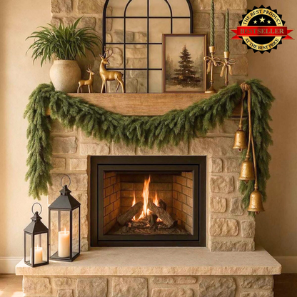 ⛄ 2025 Ultra-Real Cedar Luxe Garlands 🎅 Transform Your Home Into a Cozy Holiday Wonderland 🎄