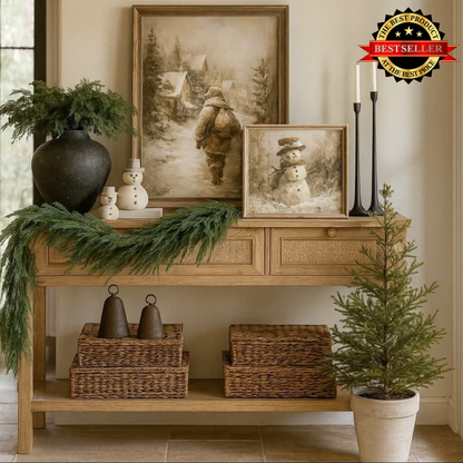 ⛄ 2025 Ultra-Real Cedar Luxe Garlands 🎅 Transform Your Home Into a Cozy Holiday Wonderland 🎄