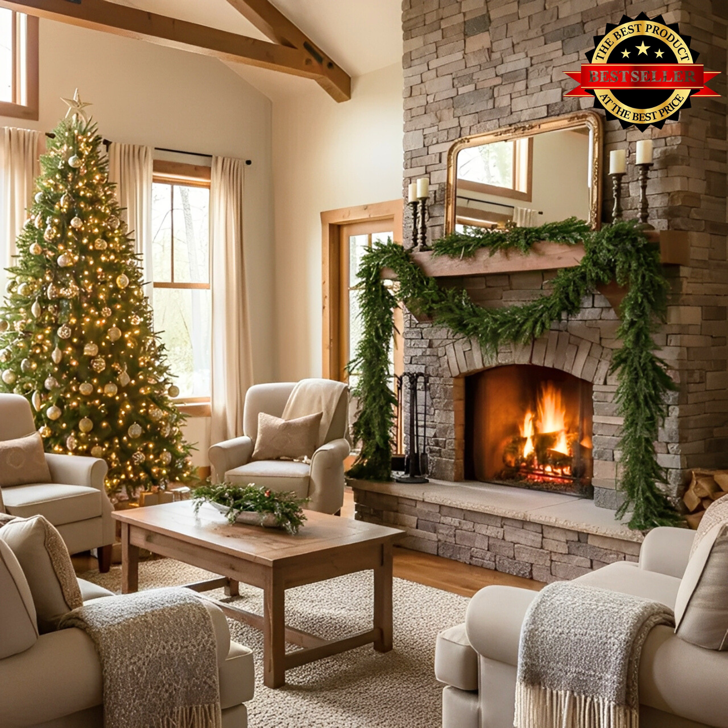 ⛄ 2025 Ultra-Real Cedar Luxe Garlands 🎅 Transform Your Home Into a Cozy Holiday Wonderland 🎄